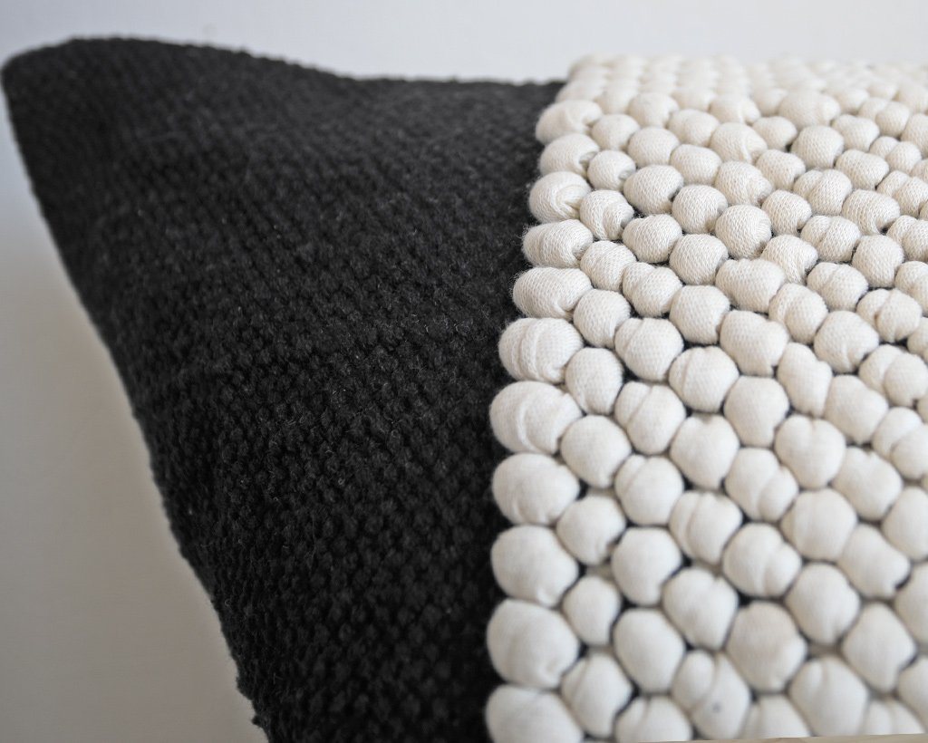 Houston, Black & Cream Decorative Pillows Coterie Brooklyn 