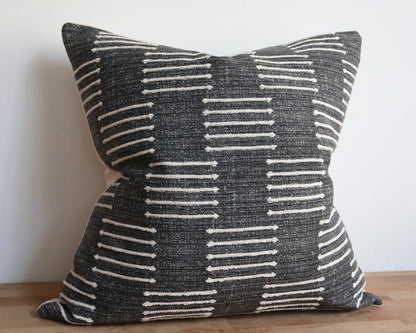 Kingston, Onyx Decorative Pillows Stitched By Grace 