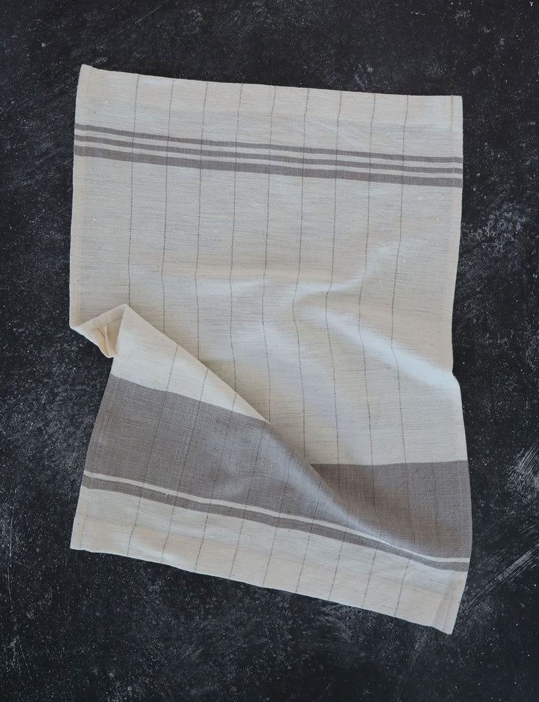 Ethiopian Cotton Tea Towel, Dove Kitchen Linens Sets Coterie Brooklyn 