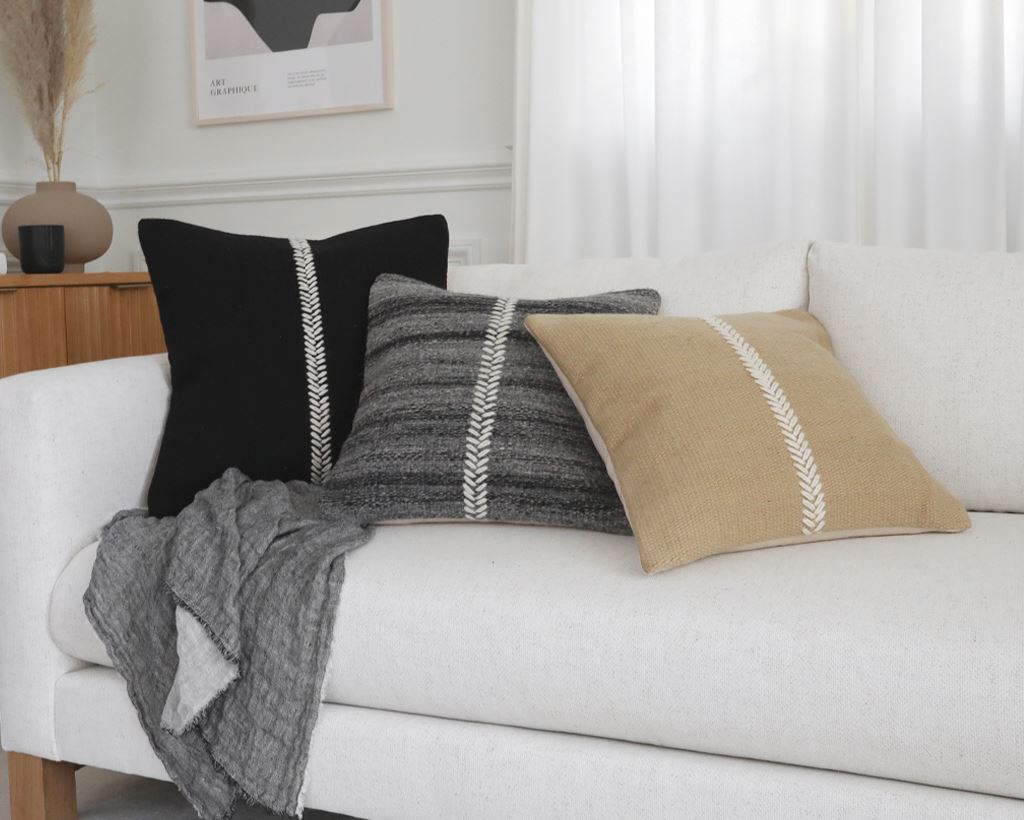 Manila, Wheat Decorative Pillows Coterie Brooklyn 