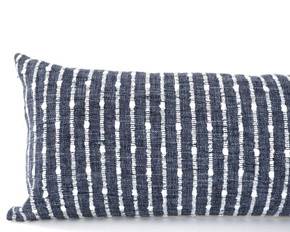 Monterey Indigo, Extra Long Pillow Decorative Pillows Coterie Brooklyn 
