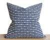 Monterey, Indigo Decorative Pillows Stitched By Grace 