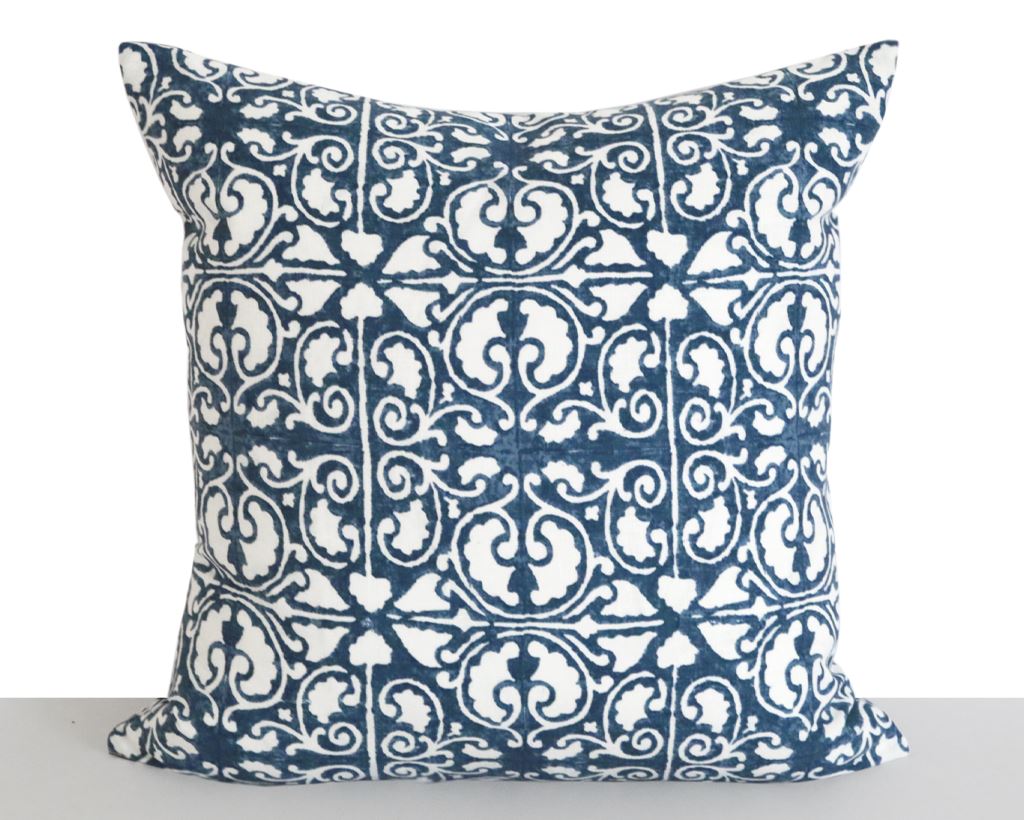 Montreaux, Indigo Decorative Pillows Coterie Brooklyn 