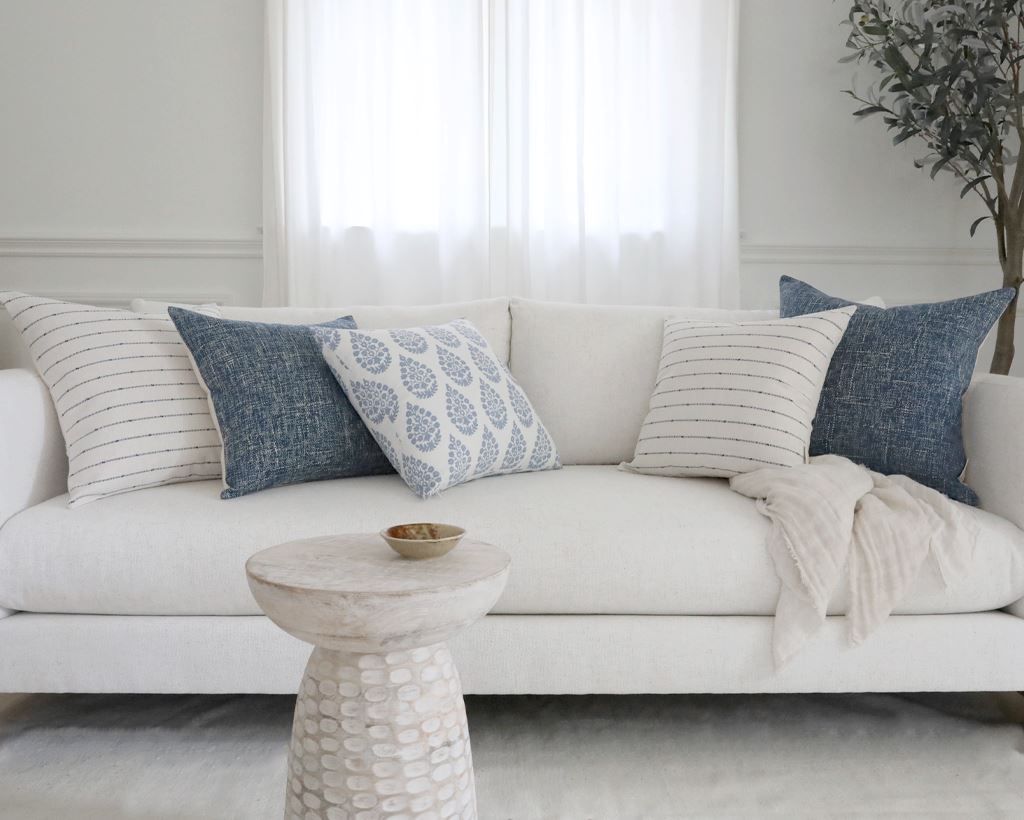 Mood Indigo, Curated Pairing Decorative Pillows Coterie Brooklyn 