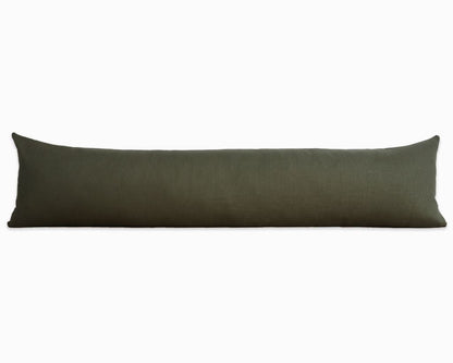 Moss Linen Extra Long Lumbar Decorative Pillows Stitched By Grace 