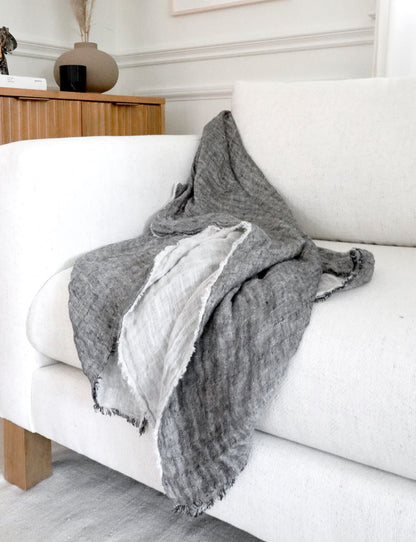 Sedona, Linen Throw Blanket Throw Blankets Coterie Brooklyn 