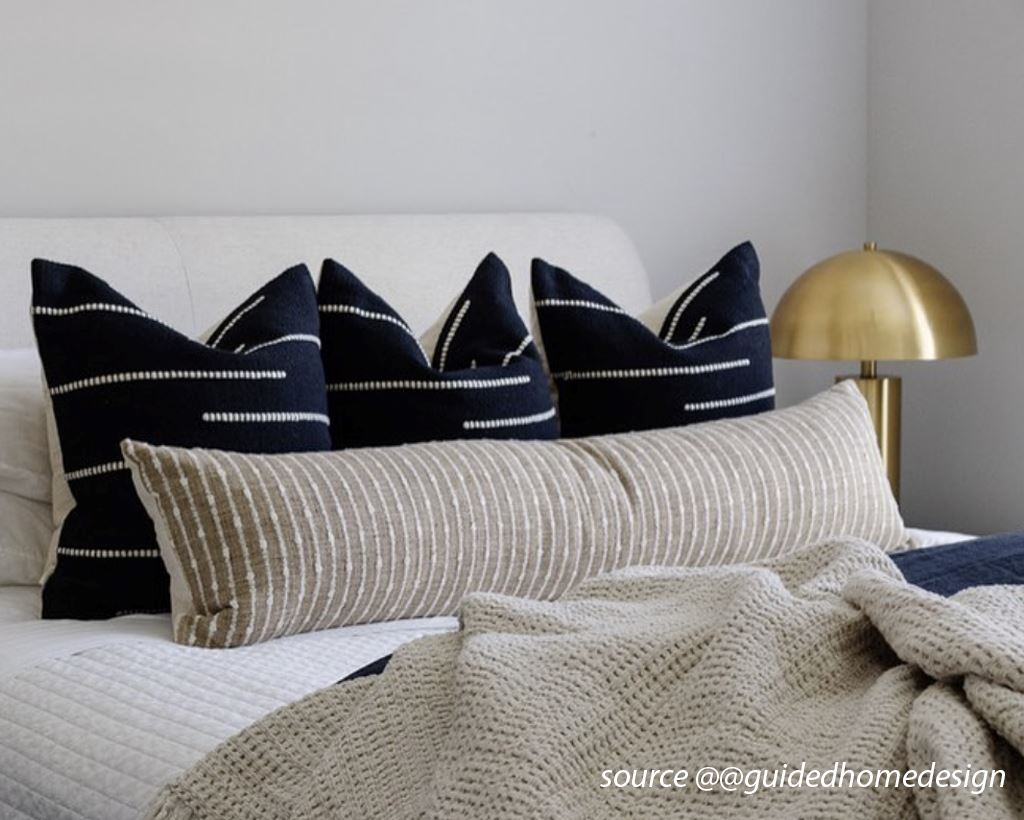 Astor, Black and Cream Decorative Pillows Coterie Brooklyn 