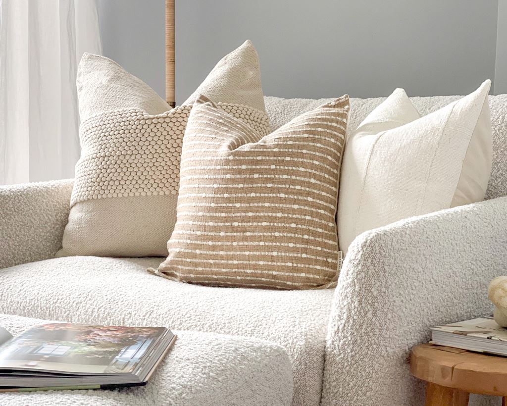 Neutral Notes, Curated Pairing Decorative Pillows Coterie Brooklyn 