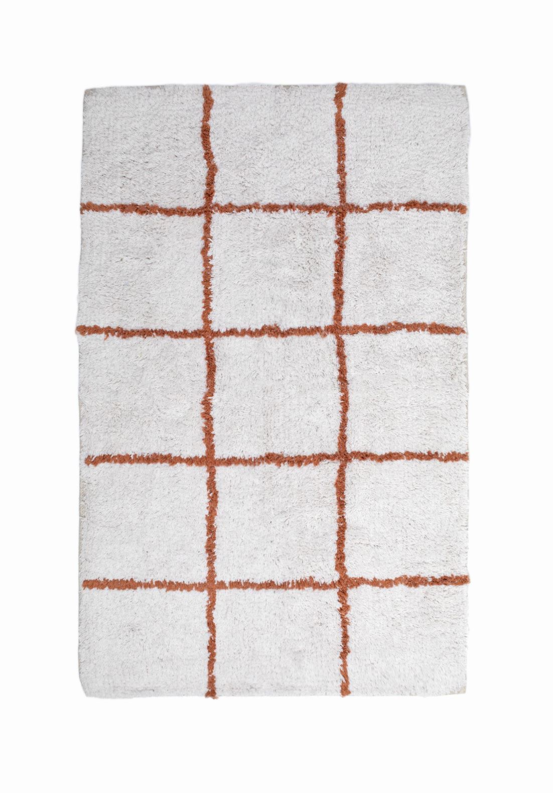 Willow Bath Mat, Ivory and Rust Bath Mats & Rugs Coterie Brooklyn 